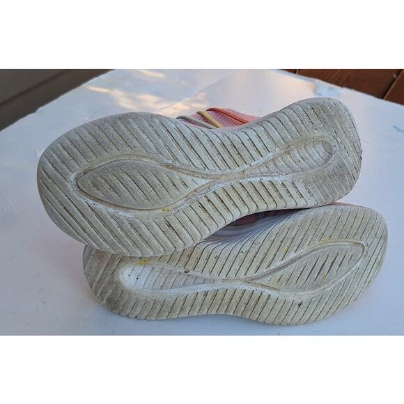 Skechers Girls Ultra Flex Rainbow Slip on Sneakers Casual Shoes Pink Size 13.5 - Picture 8 of 8